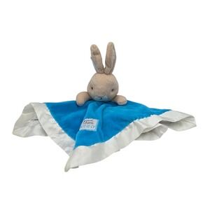 Kids Preferred Peter Rabbit Good Little Bunny Blue Satin Trim Security Blanket